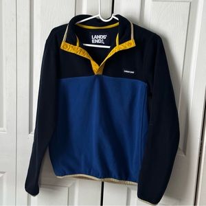 Men's pull-over fleece by lands, end, size small